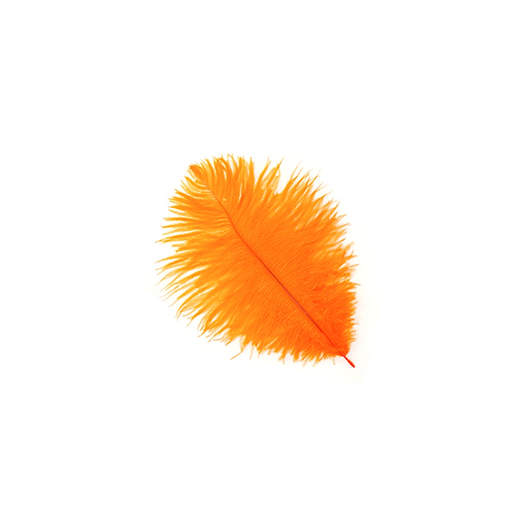 Ostrich Feathers 9-12’’ Drabs - Orange - Ostrich Feathers