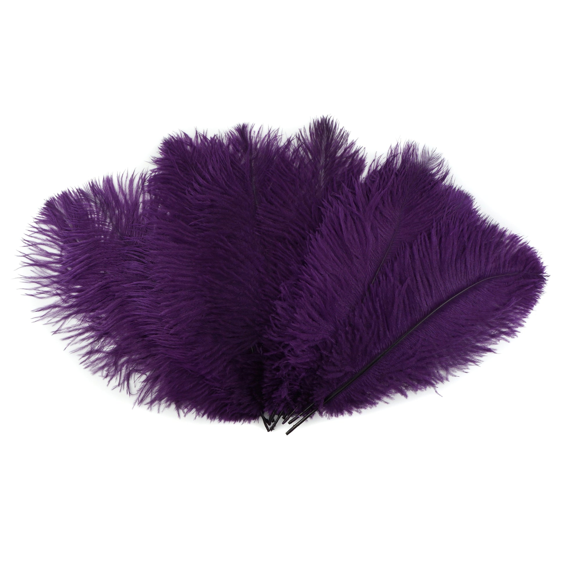 Ostrich Feathers 9-12’’ Drabs - Purple - 1/4 lb. bulk - Ostrich Feathers