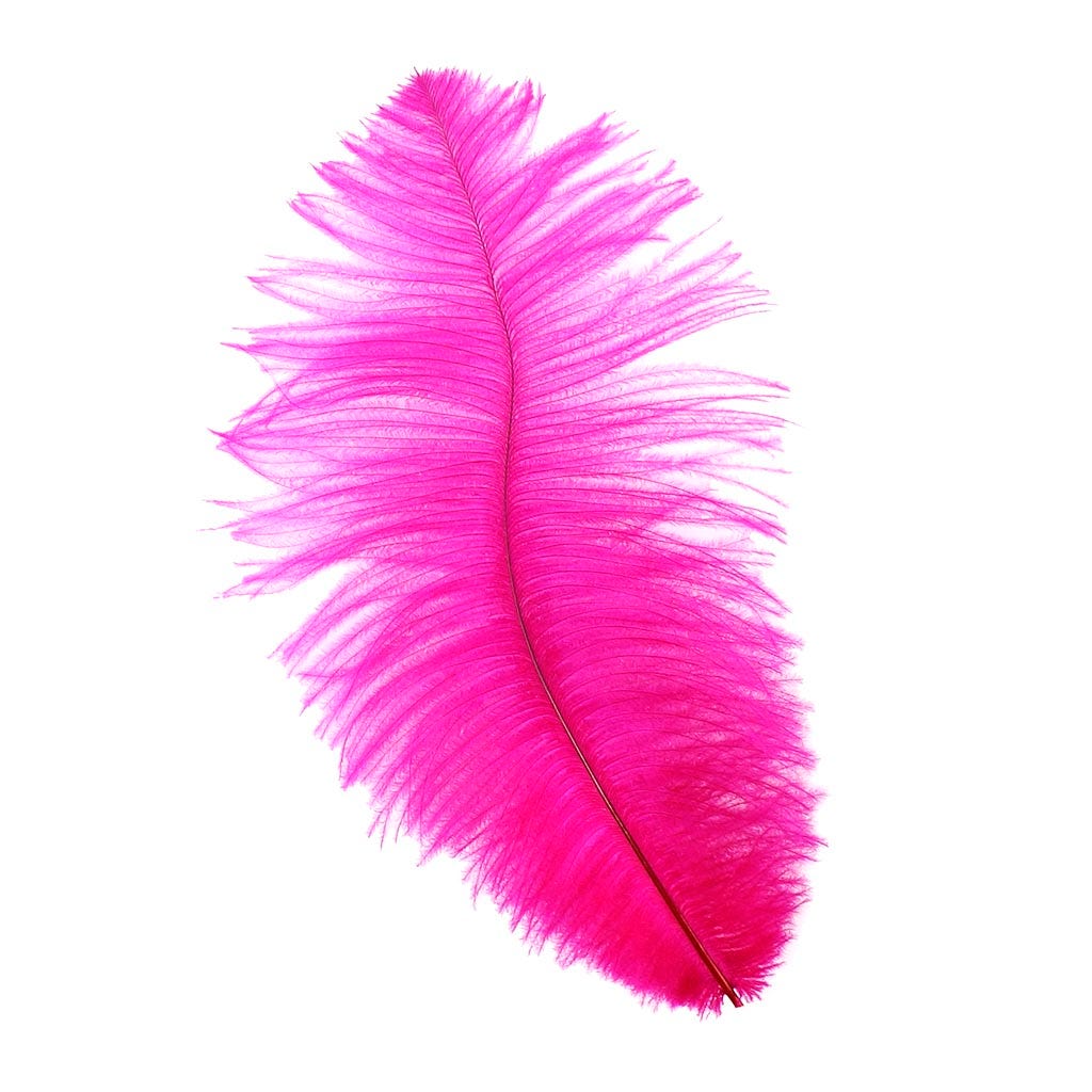 Ostrich Feathers 9-12’’ Drabs - Shocking Pink - Ostrich Feathers