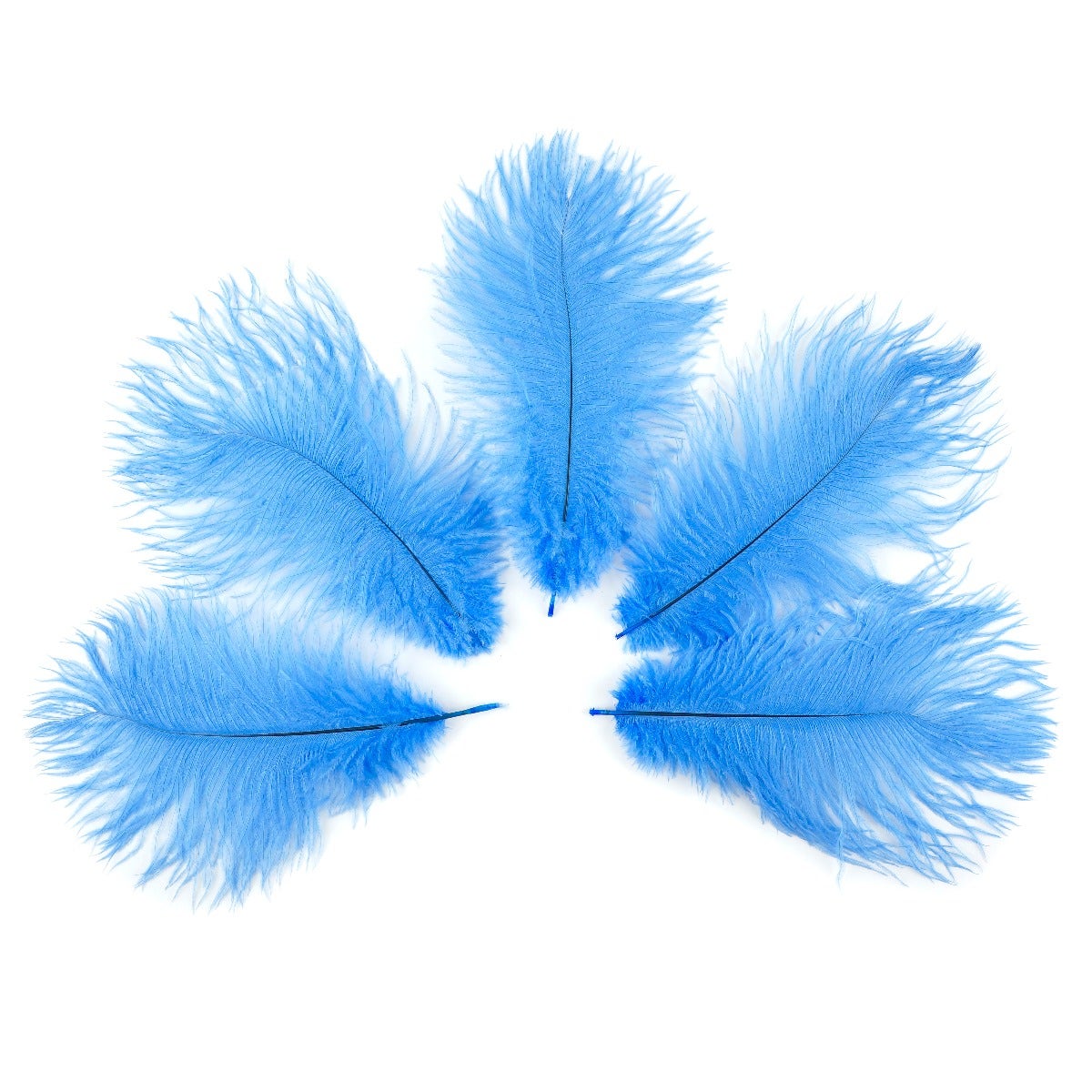 Ostrich Feathers 9-12’’ Drabs - Sky - 12 pieces - Ostrich Feathers