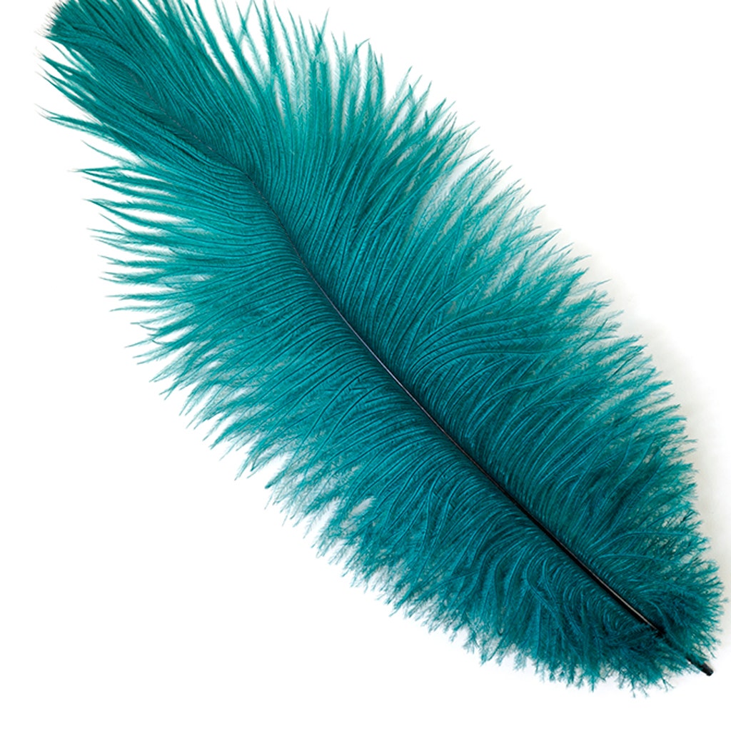 Ostrich Feathers 9-12’’ Drabs - Teal - 1 piece - Ostrich Feathers