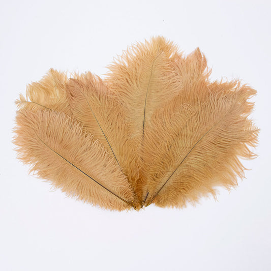 Ostrich Feathers 9-12’’ Drabs - Toasted Almond - Ostrich Feathers