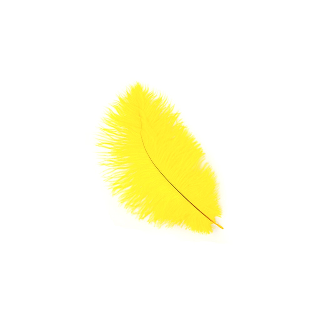 Ostrich Feathers 9-12’’ Drabs - Yellow - Ostrich Feathers