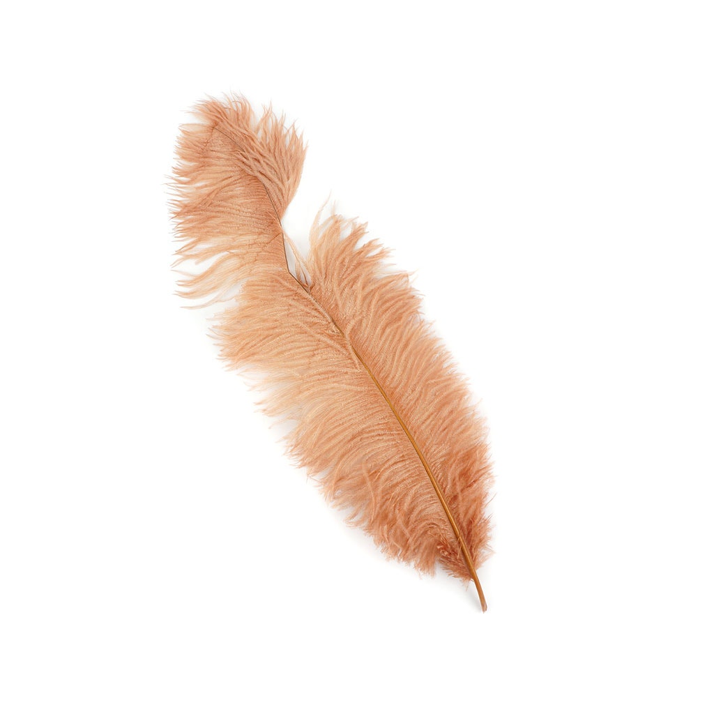 Ostrich Feathers-Damaged Drabs - Cinnamon - Feathers