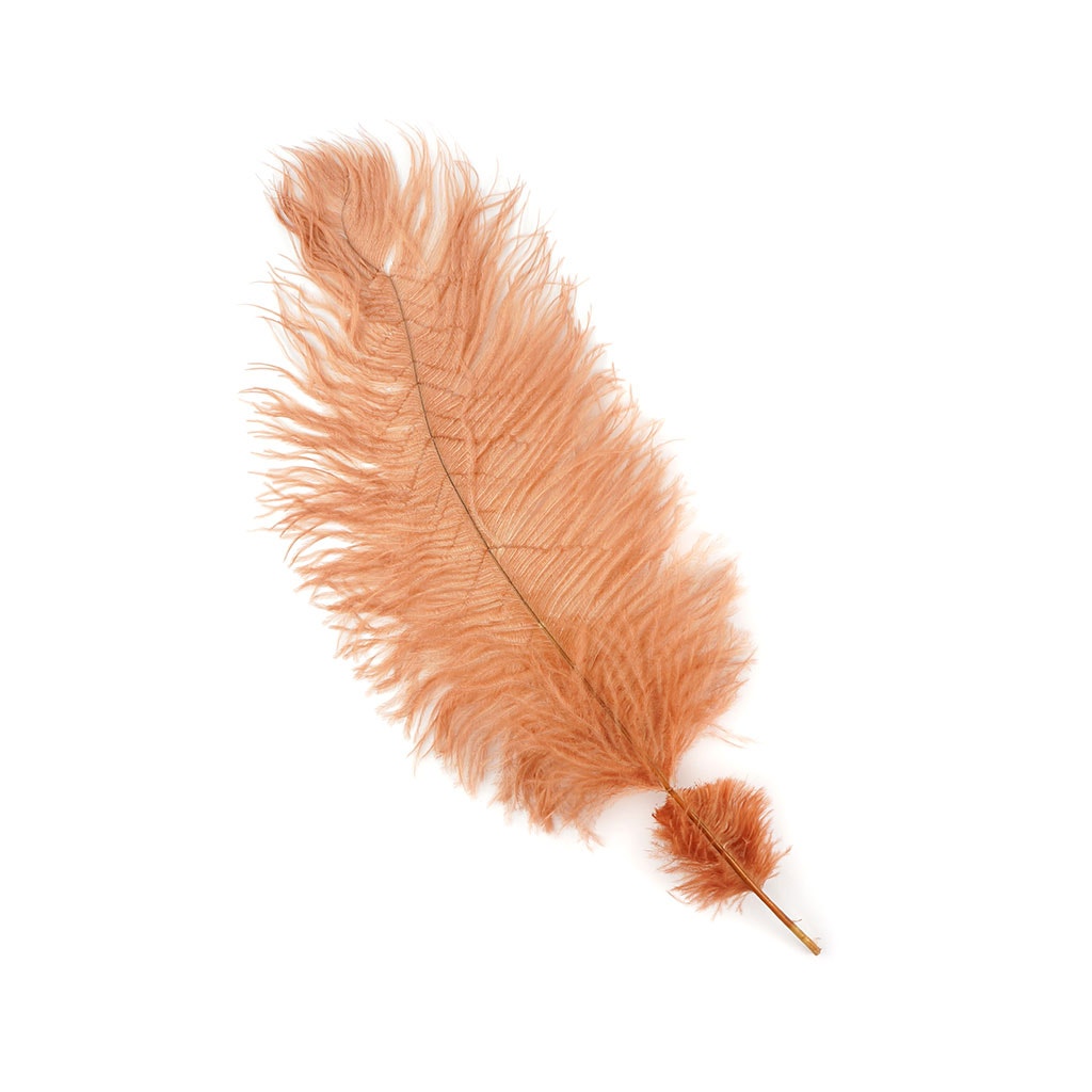 Ostrich Feathers-Damaged Drabs - Cinnamon - Feathers