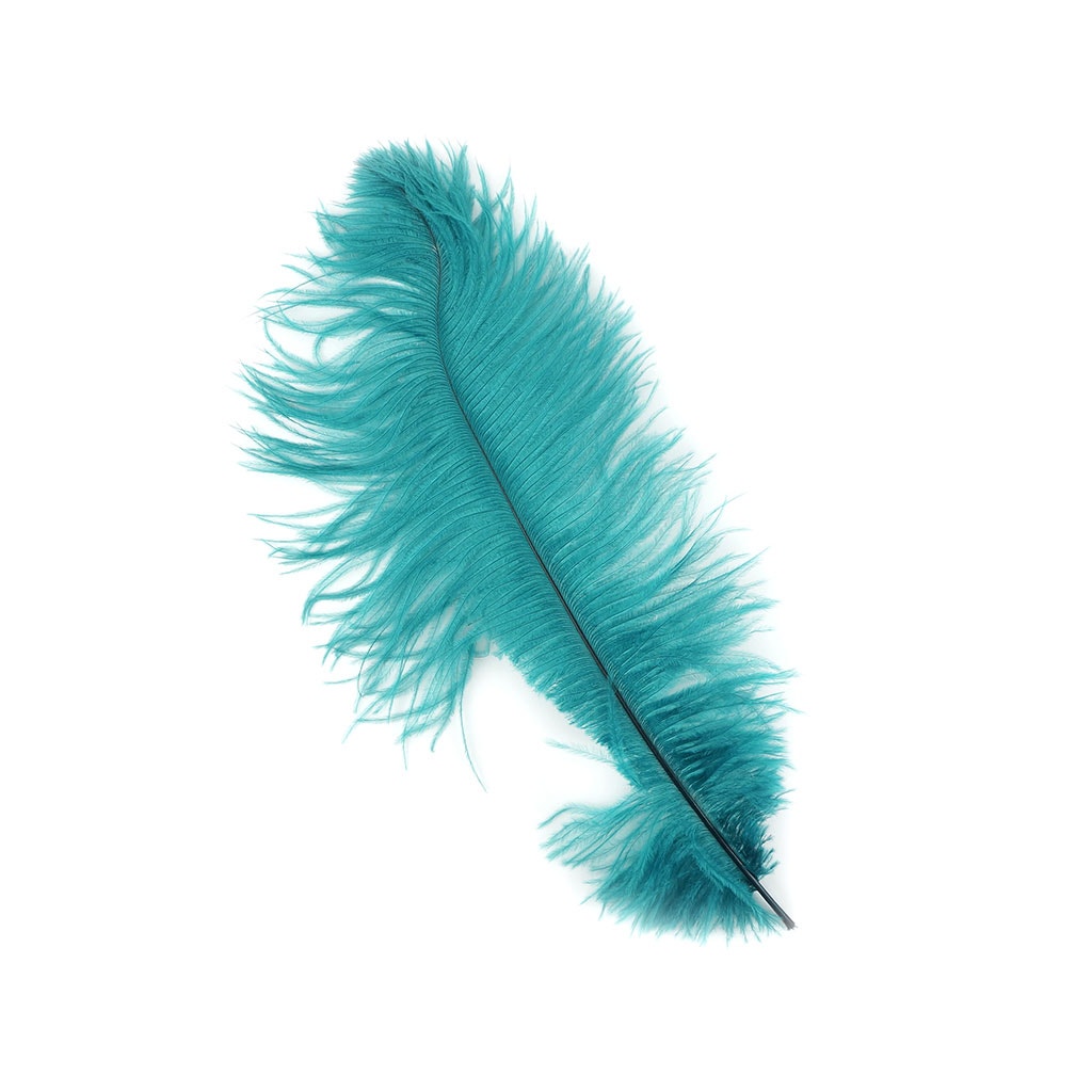 Ostrich Feathers-Damaged Drabs - Dark Aqua - Feathers