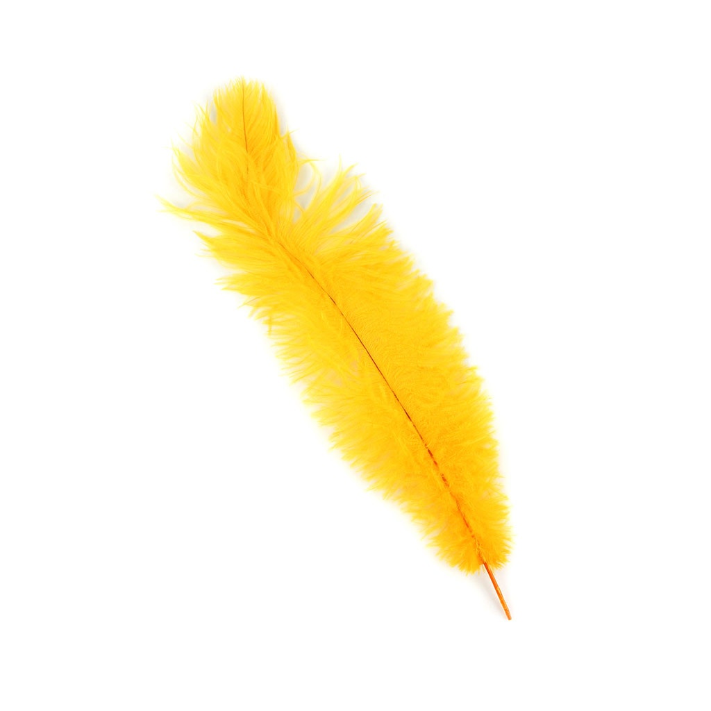 Ostrich Feathers-Damaged Drabs - Gold - Feathers