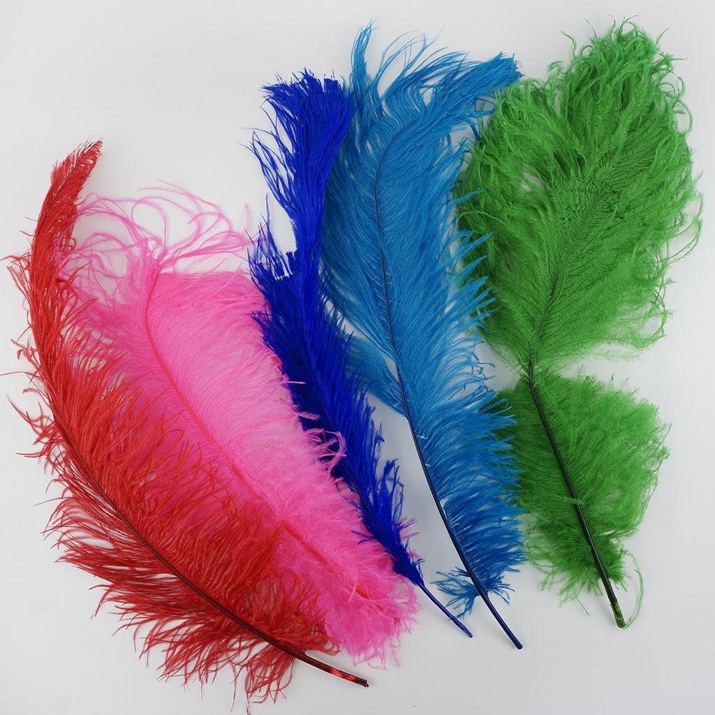 Ostrich Feathers-Damaged Drabs - Vibrant Mix - Feathers