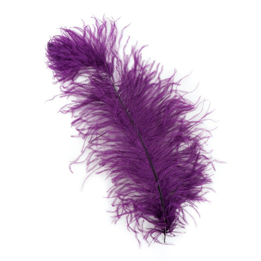 Ostrich Feathers-Damaged Femina - Purple - Feathers