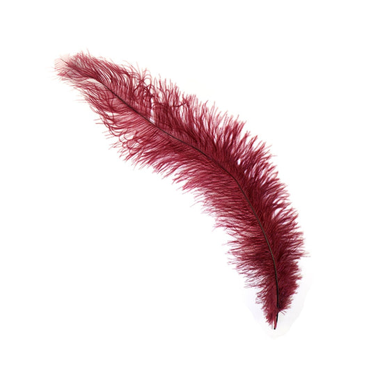 Ostrich Feathers-Floss - Burgundy - Feathers