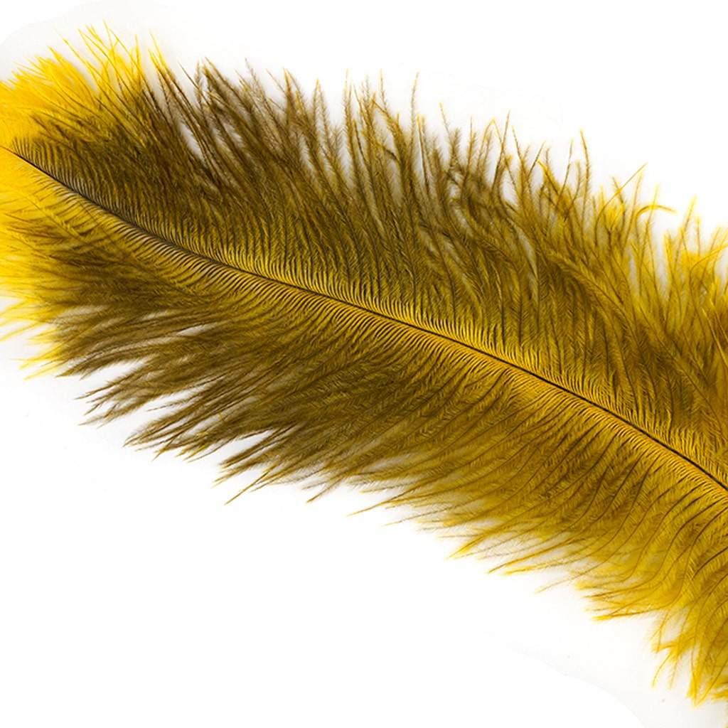 Ostrich Feathers-Floss - Gold - Feathers