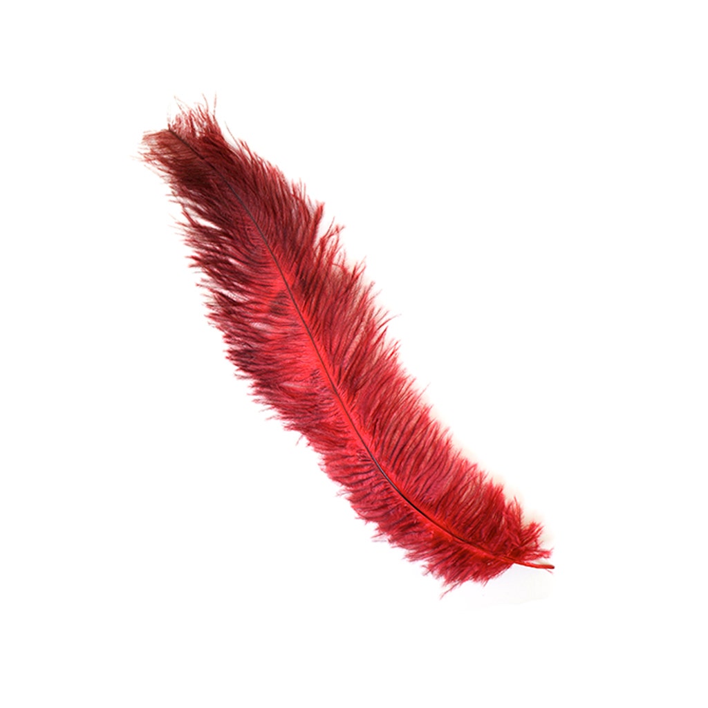 Ostrich Feathers-Floss - Red - Feathers