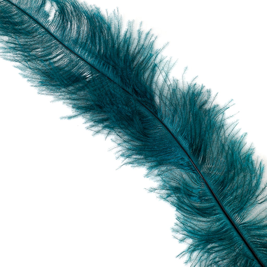 Ostrich Feathers-Floss - Teal - Feathers