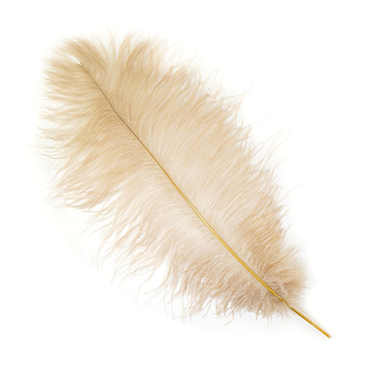 Ostrich Feathers-Narrow Drabs - Beige - Feathers