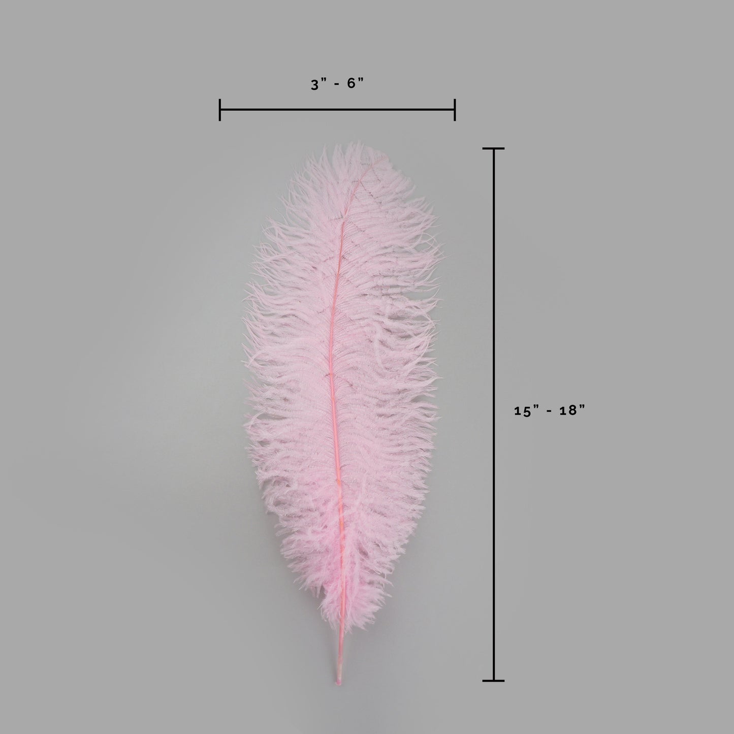 Ostrich Feathers-Narrow Drabs - Candy Pink - Feathers