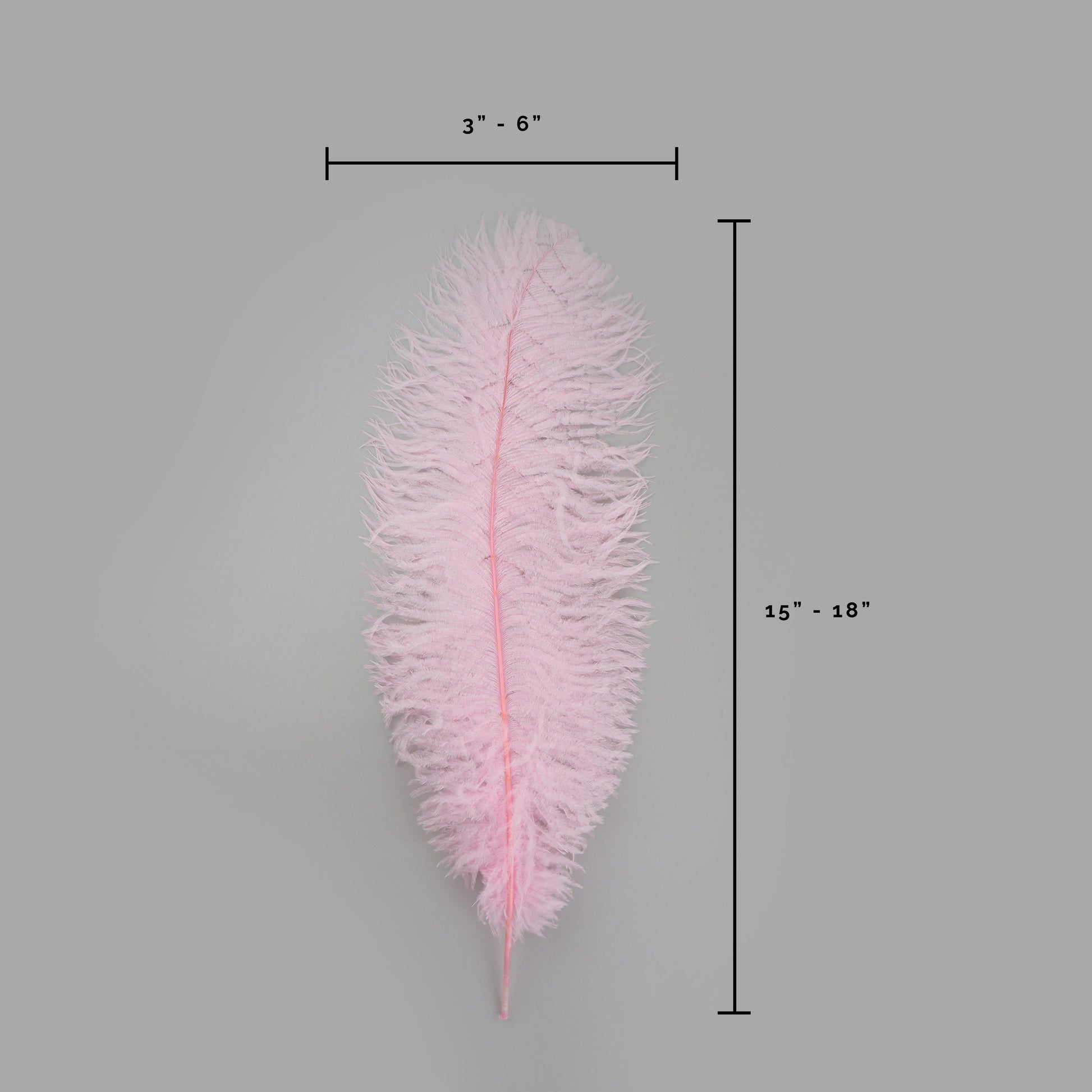 Ostrich Feathers-Narrow Drabs - Candy Pink - Feathers