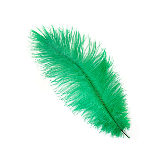 Ostrich Feathers-Narrow Drabs - Emerald - Feathers