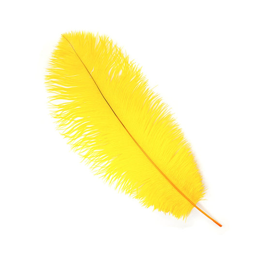 Ostrich Feathers-Narrow Drabs - Gold - Feathers