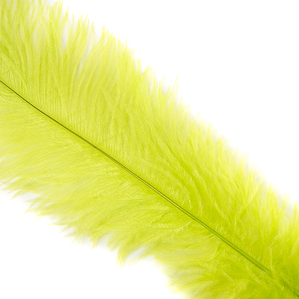 Ostrich Feathers-Narrow Drabs - Lime - Feathers