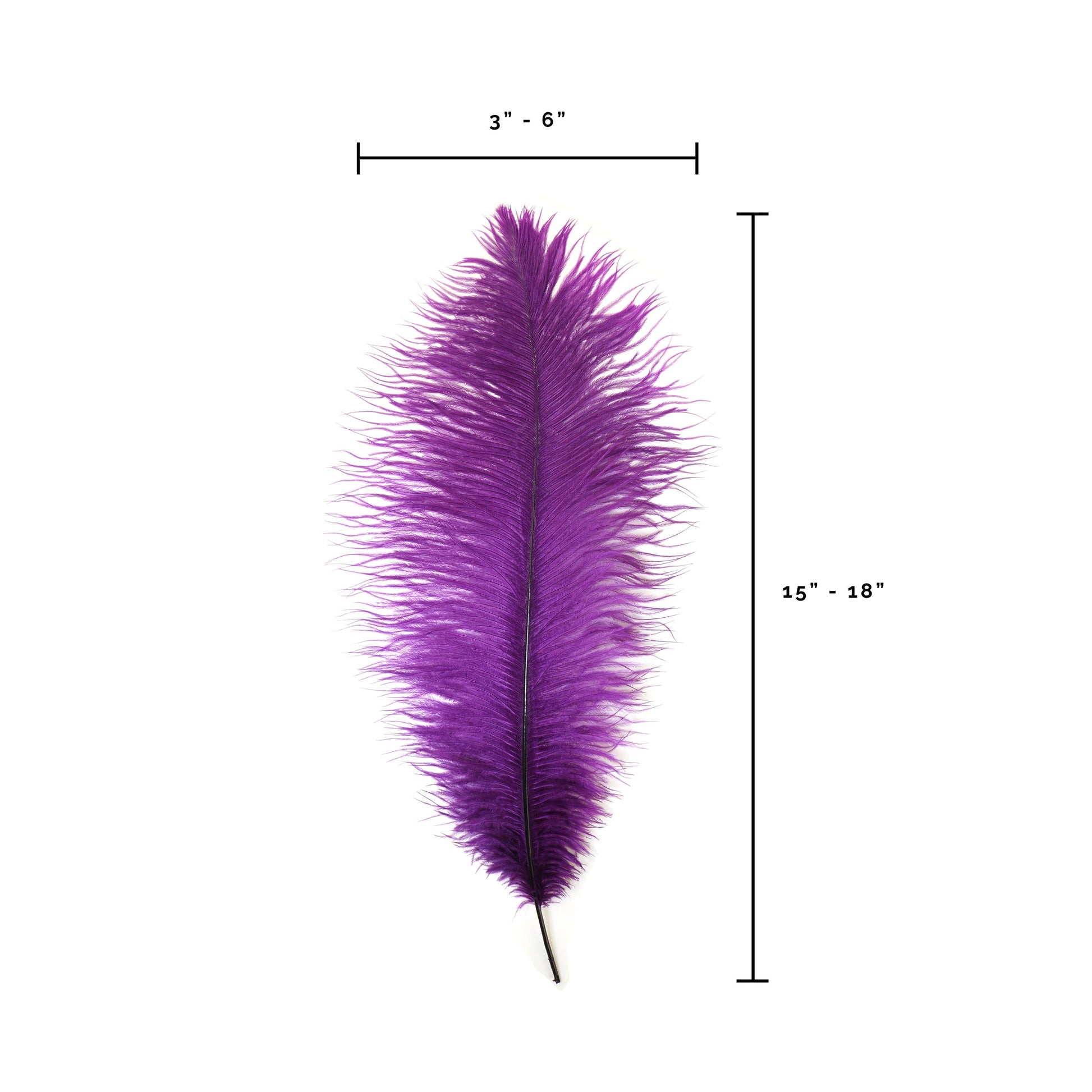 Ostrich Feathers-Narrow Drabs - Purple - Feathers