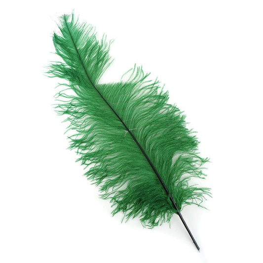 Ostrich Feathers-Spads Damaged - Emerald - Feathers