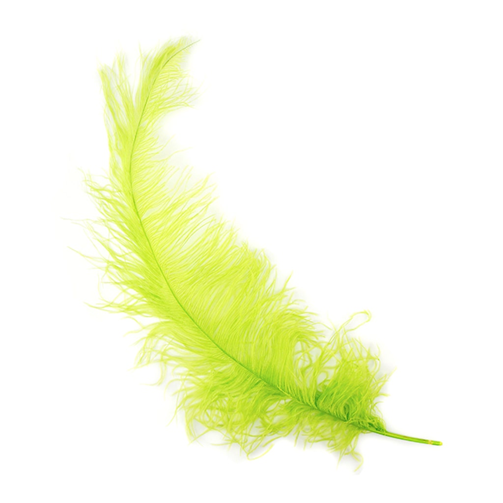 Ostrich Feathers-Spads Damaged - Lime - Feathers