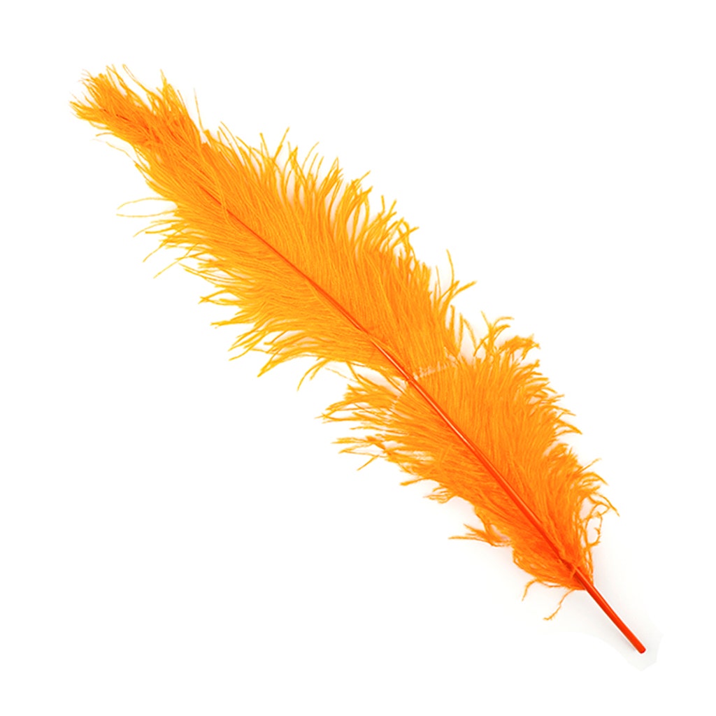 Ostrich Feathers-Spads Damaged - Mango - Feathers