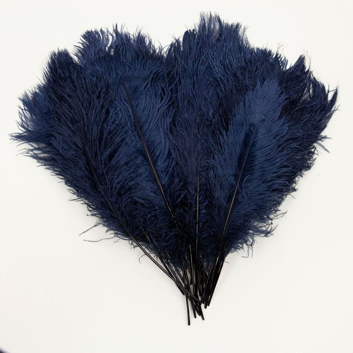 Ostrich Tails 16-18 inch - 30 PC - Navy - Feathers