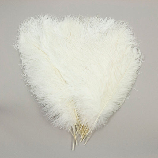 Ostrich Tails 16-18 inch - 30 PC - White - Feathers