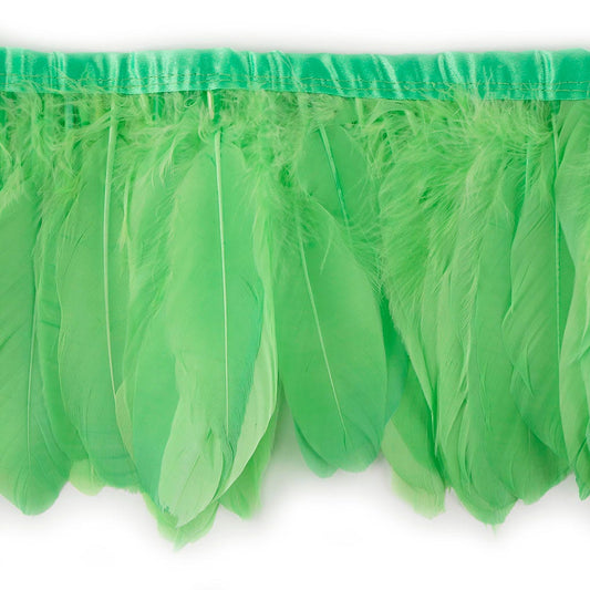 Parried Goose Pallet Feather Fringe - Apple - Feathers