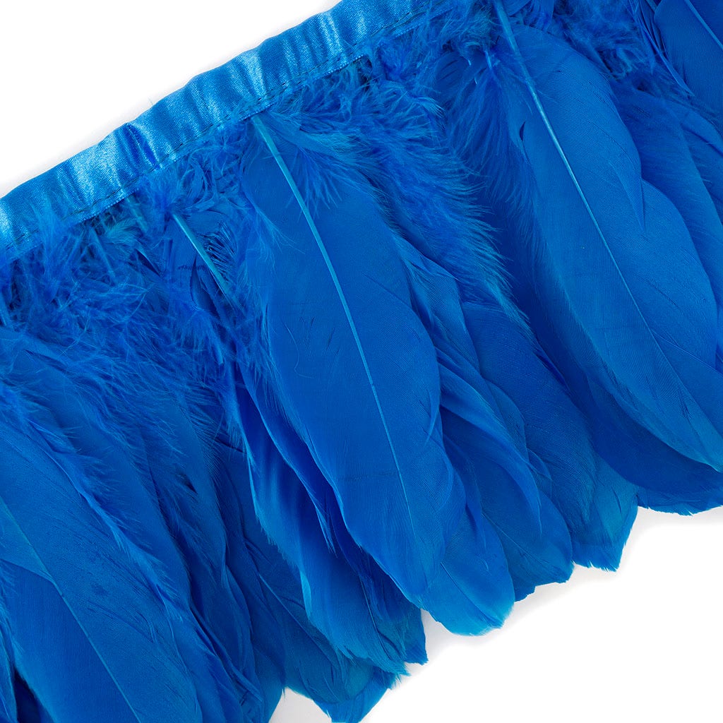 Parried Goose Pallet Feather Fringe - Blue Topaz - Feathers