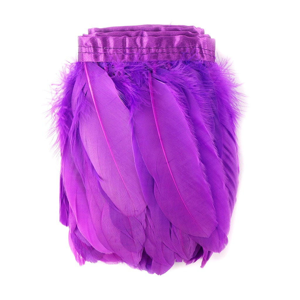 Parried Goose Pallet Feather Fringe - Fl Lilac - Feathers