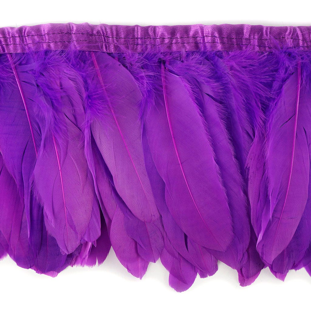 Parried Goose Pallet Feather Fringe - Fl Lilac - Feathers