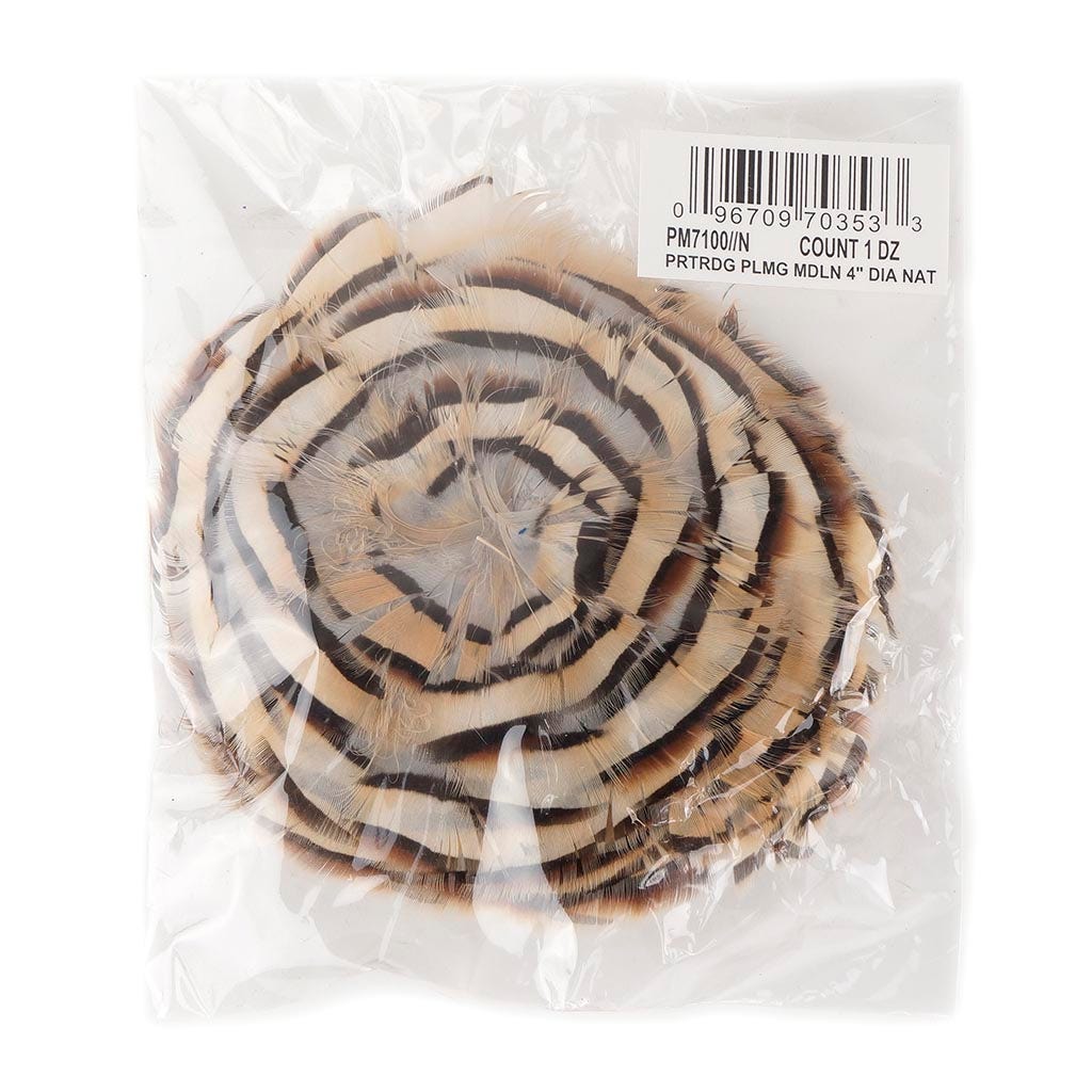Feather Padding Natural Partridge Medallion Pad | Buy Craft Feather Pads – Zucker ...