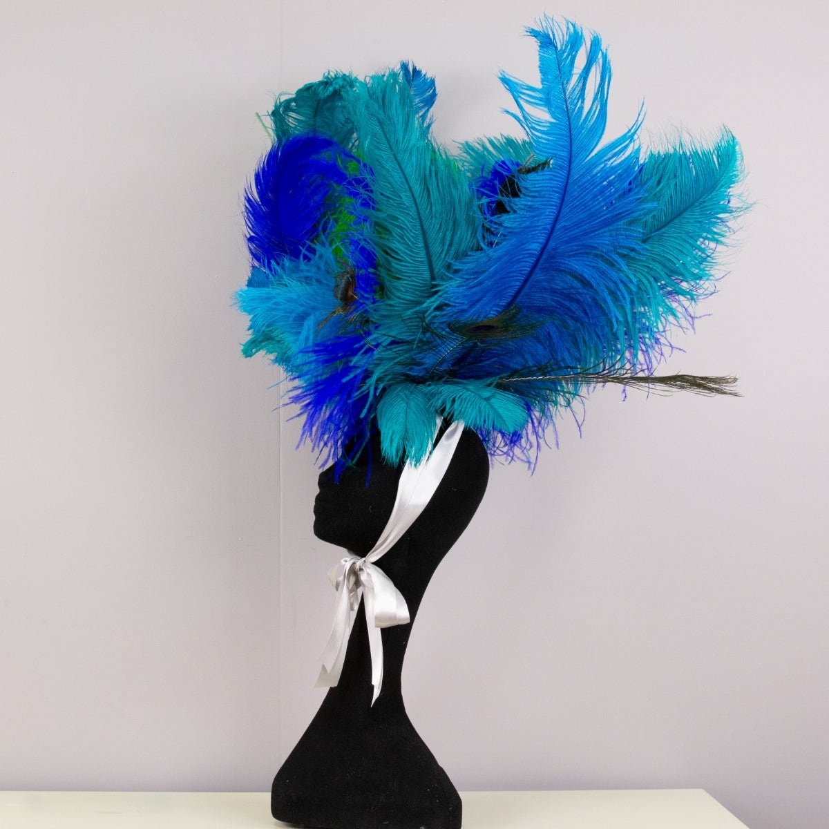 Peacock 3 in 1 Upcycled Feather Costume Wings - Feathers