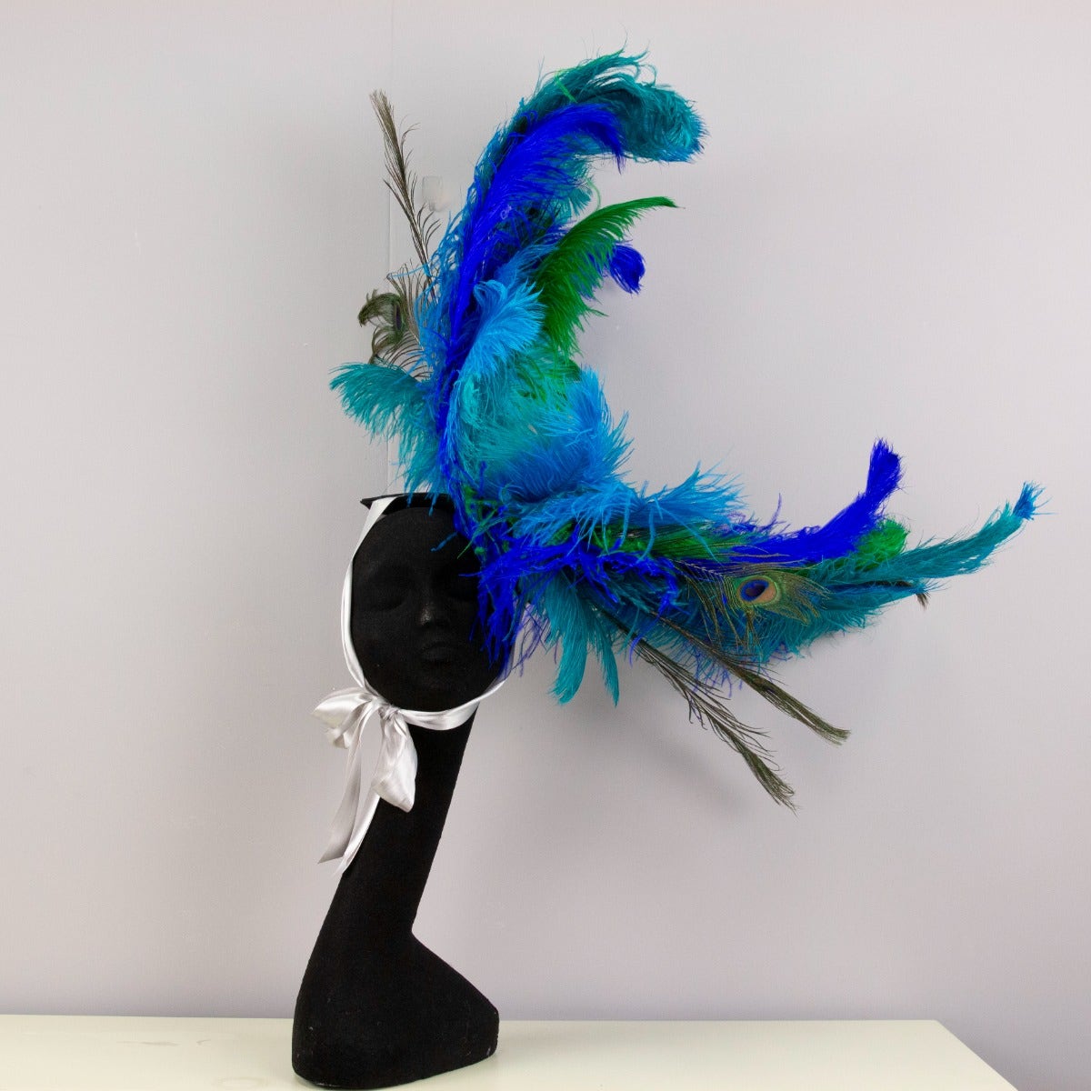 Peacock 3 in 1 Upcycled Feather Costume Wings - Feathers