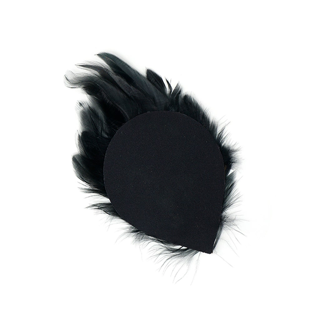 Peacock Eye-Schlappen Pad - Black Natural - Feathers