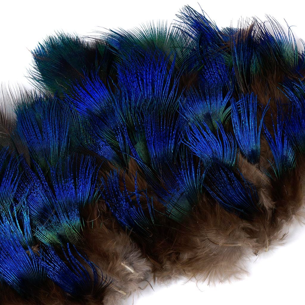 Peacock Feather Plumage-Blue [{WEDDING CENTERPIECES}] - Natural - Feathers