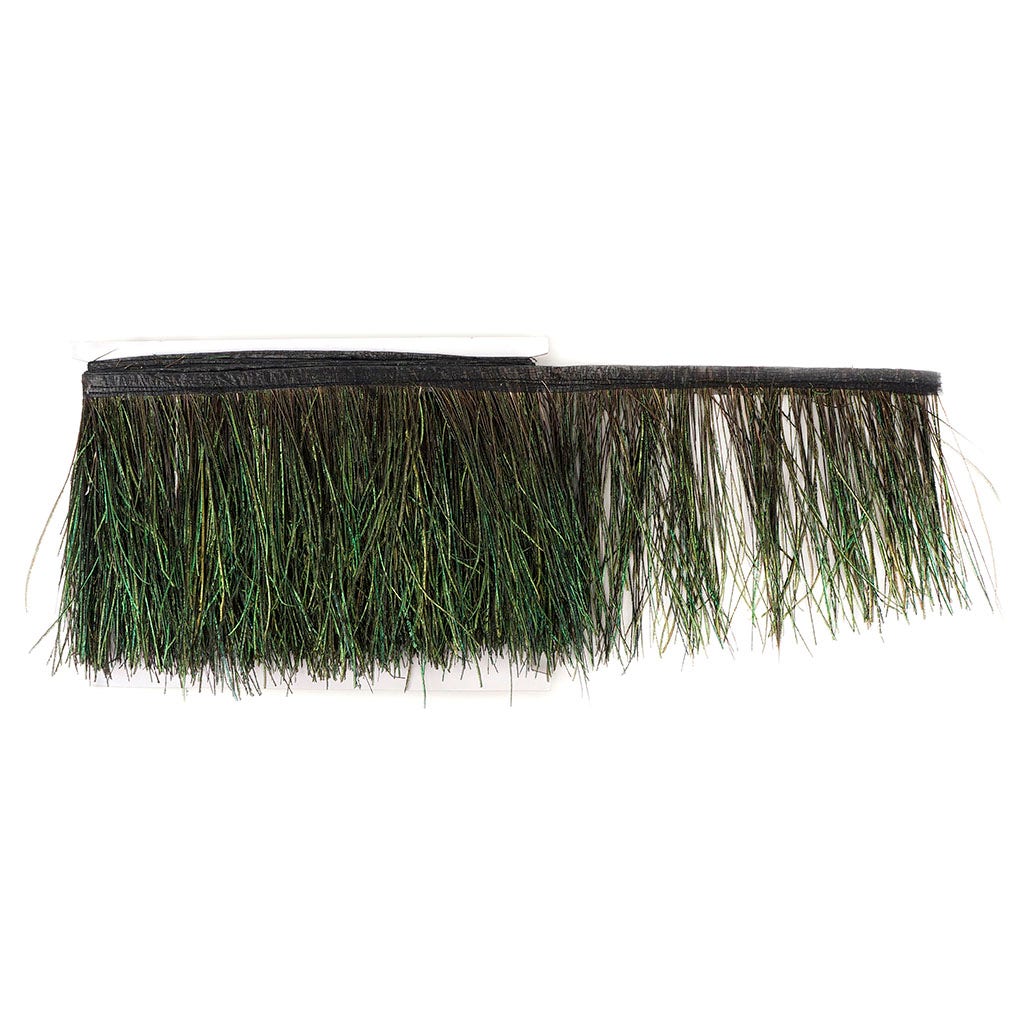 Peacock Flue Feather Fringe - Natural - Feathers