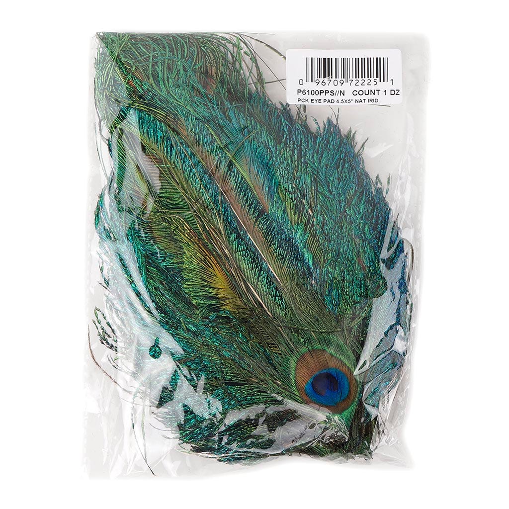 Peacock Sword-Eye Feather Pad - Natural - Feathers