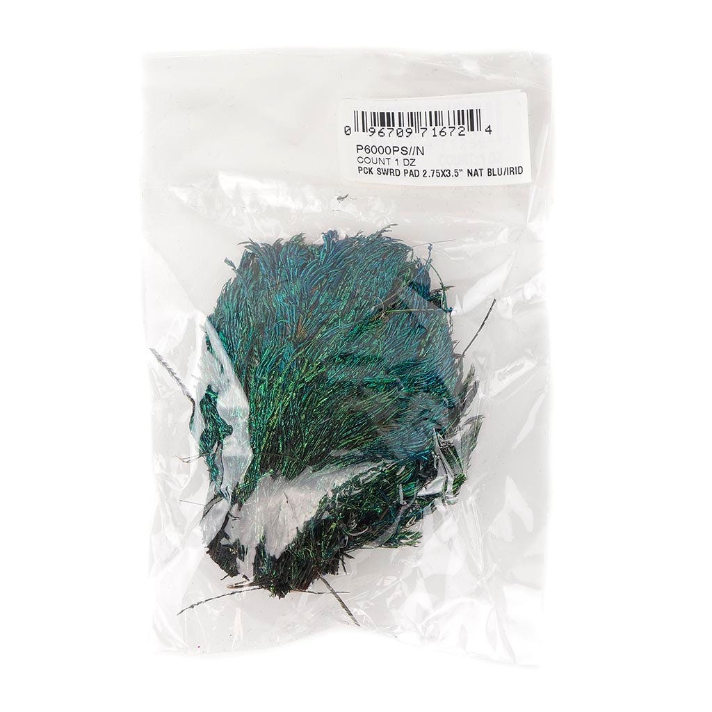 Peacock Sword Feather Pad - Natural - Feathers