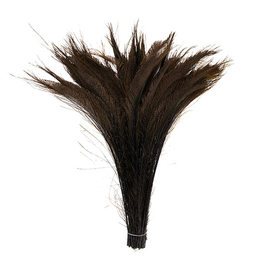 Peacock Swords Bleach Dyed - Brown - Feathers