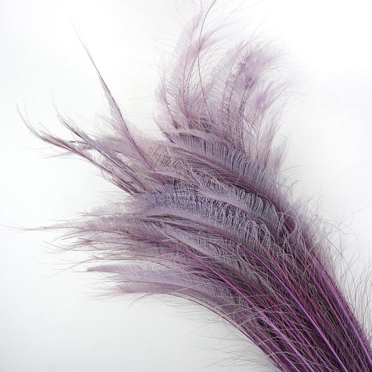 Peacock Swords Bleached/Dyed - Orchid - Feathers