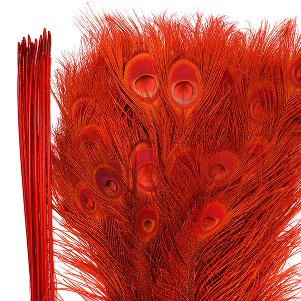 8月20日削除！ BIRDS OF A FEATHER 142 Pheasant Tail Dyed Tango Red Feather | Buy Craft Feathers