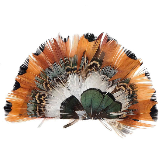 Pheasant Feather Hat Crown - Natural - Feathers