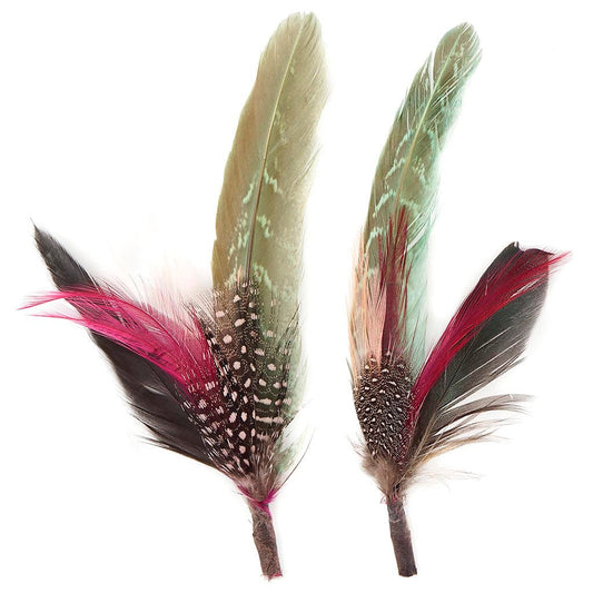 Pheasant Hackle Guinea Feather Hat Trims - Champagne - Mint - Natural - Feathers