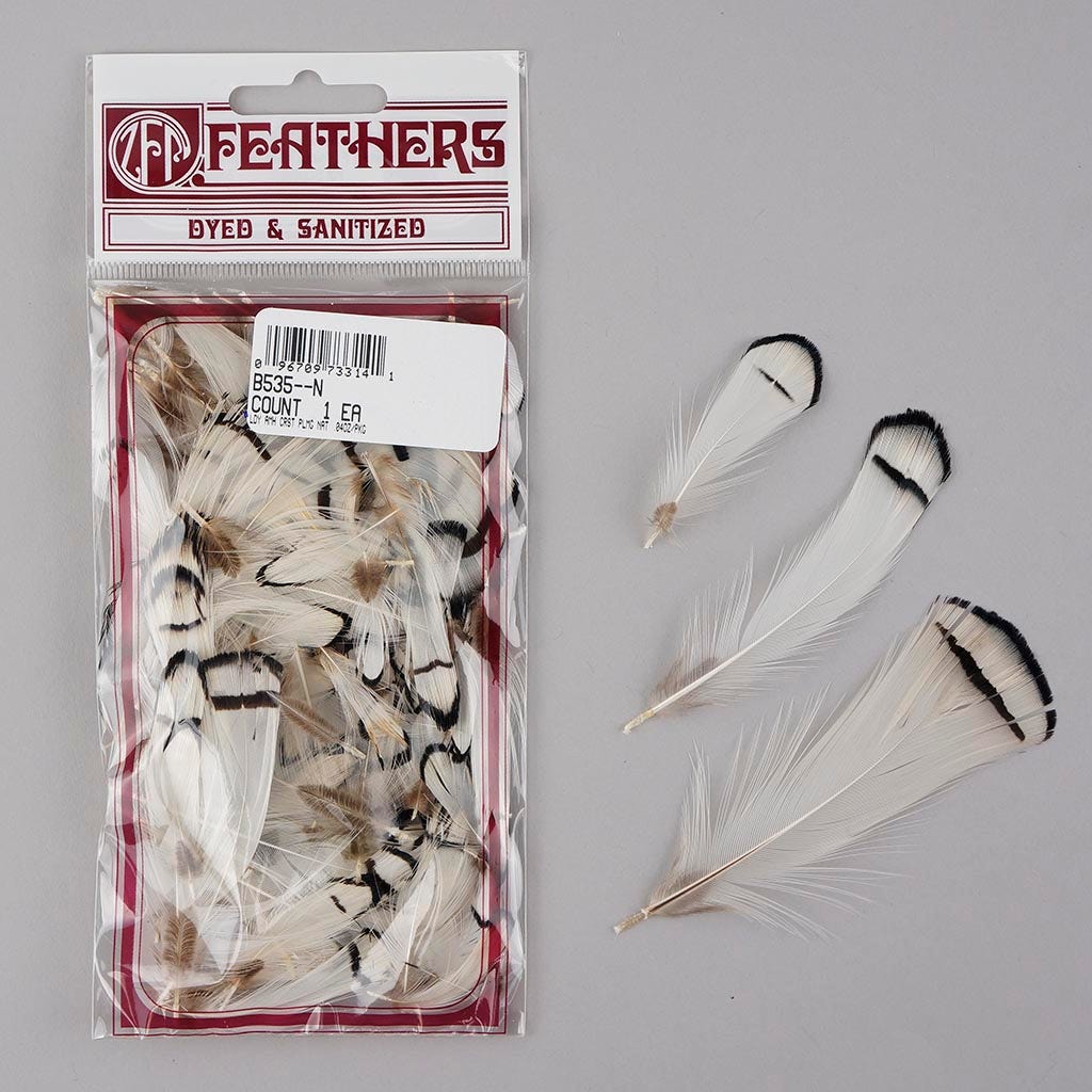 Pheasant Lady Amherst Crest Plumage 1-3.5’’ Natural - Feathers