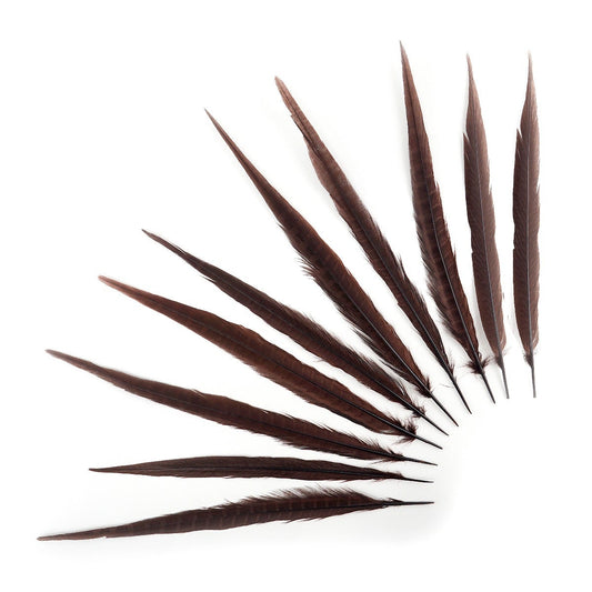 Pheasant Tails Assorted Bleached - Brown - Feathers