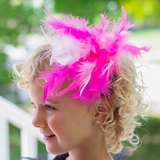 Pink Feather Clip - Feathers