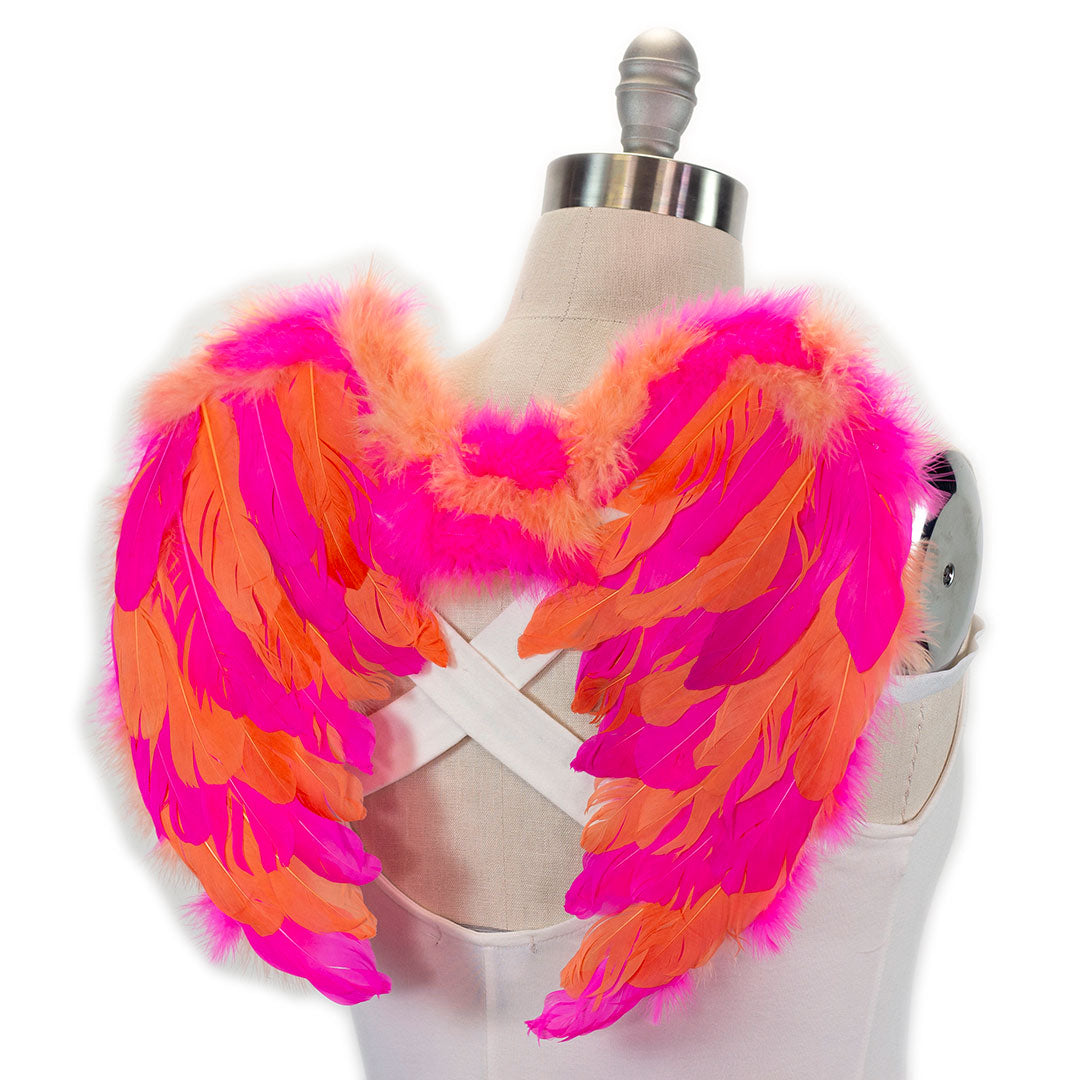 Pink Flamingo Costume Wings - Feather Wings